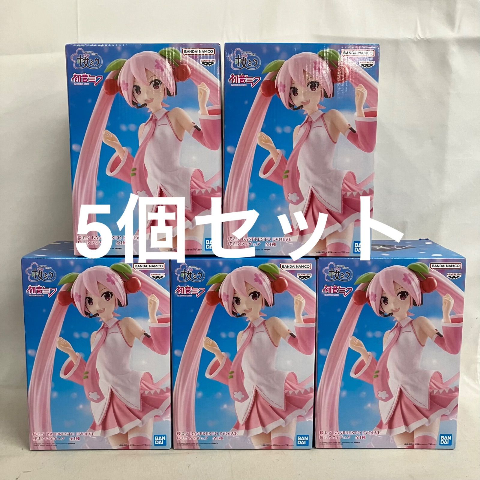 未開封 初音ミク 桜ミク BPEV 桜ミクフィギュア 5個セット SF5143 c107