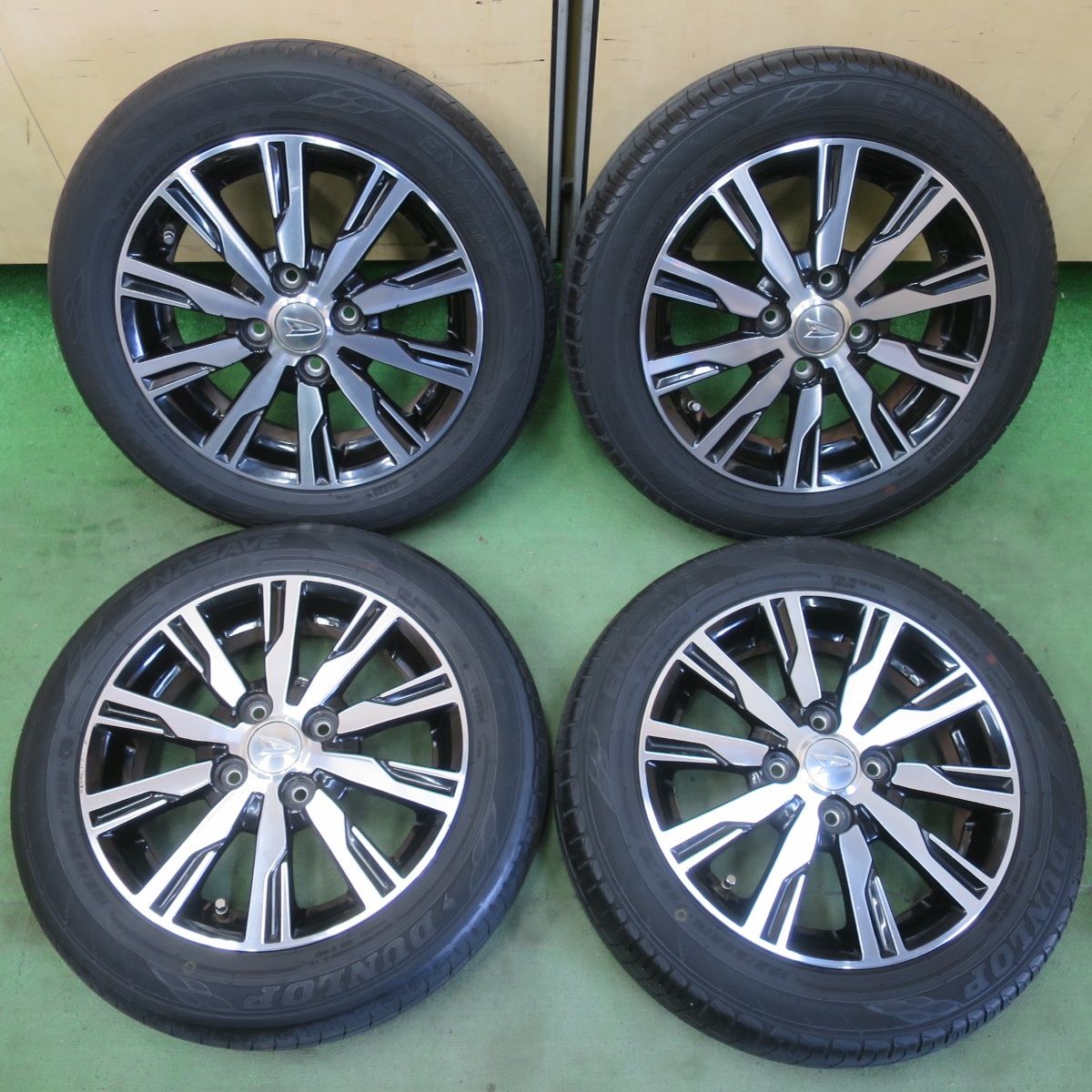 4本価格！23年★ダイハツ LA600S タント カスタム 純正 155/65R14 ダンロップ エナセーブ EC204 14インチ PCD100/4H★6042711イノ