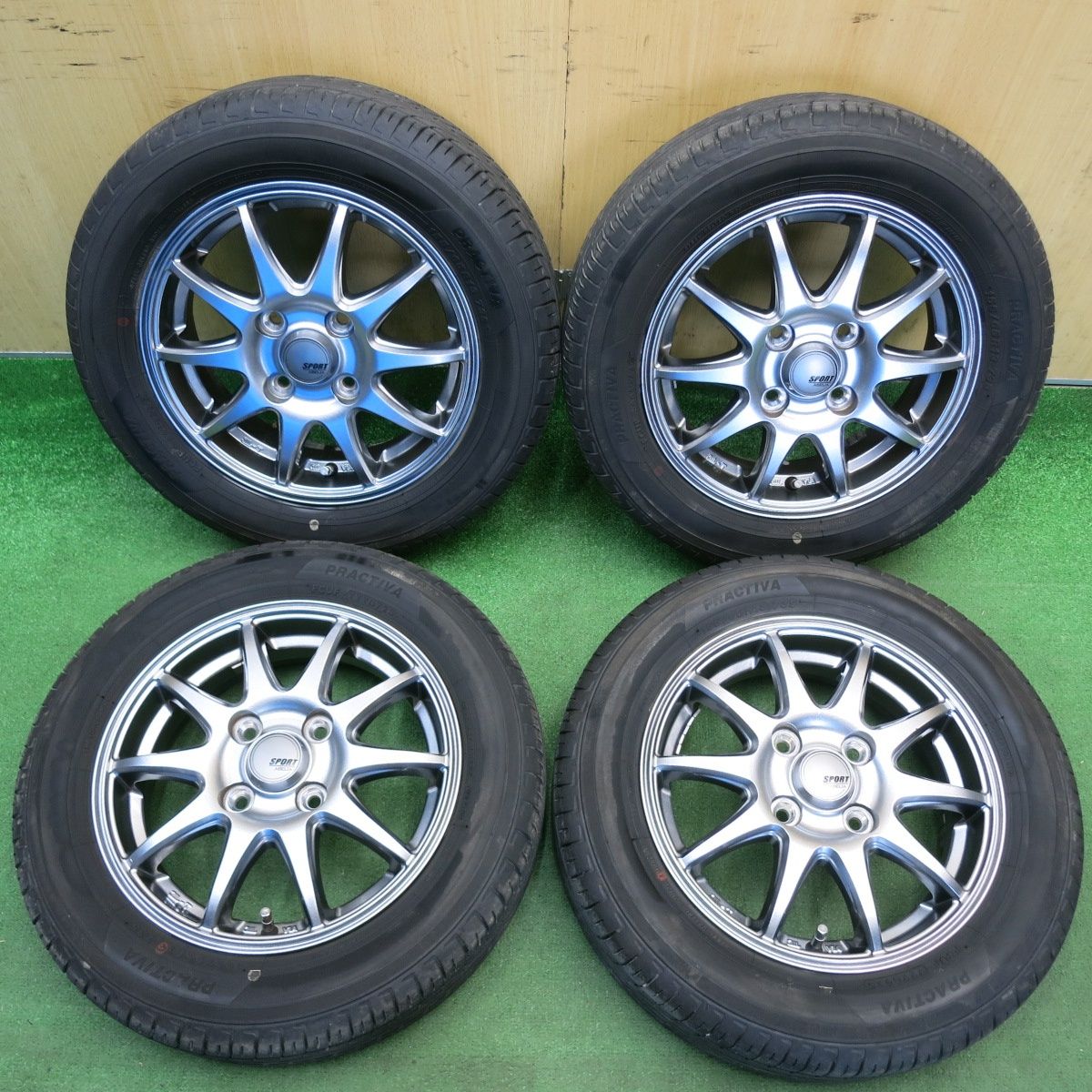 バリ溝！25年！9.5分以上☆155/65R13 プラクティバ ヨコハマ SPORT 
