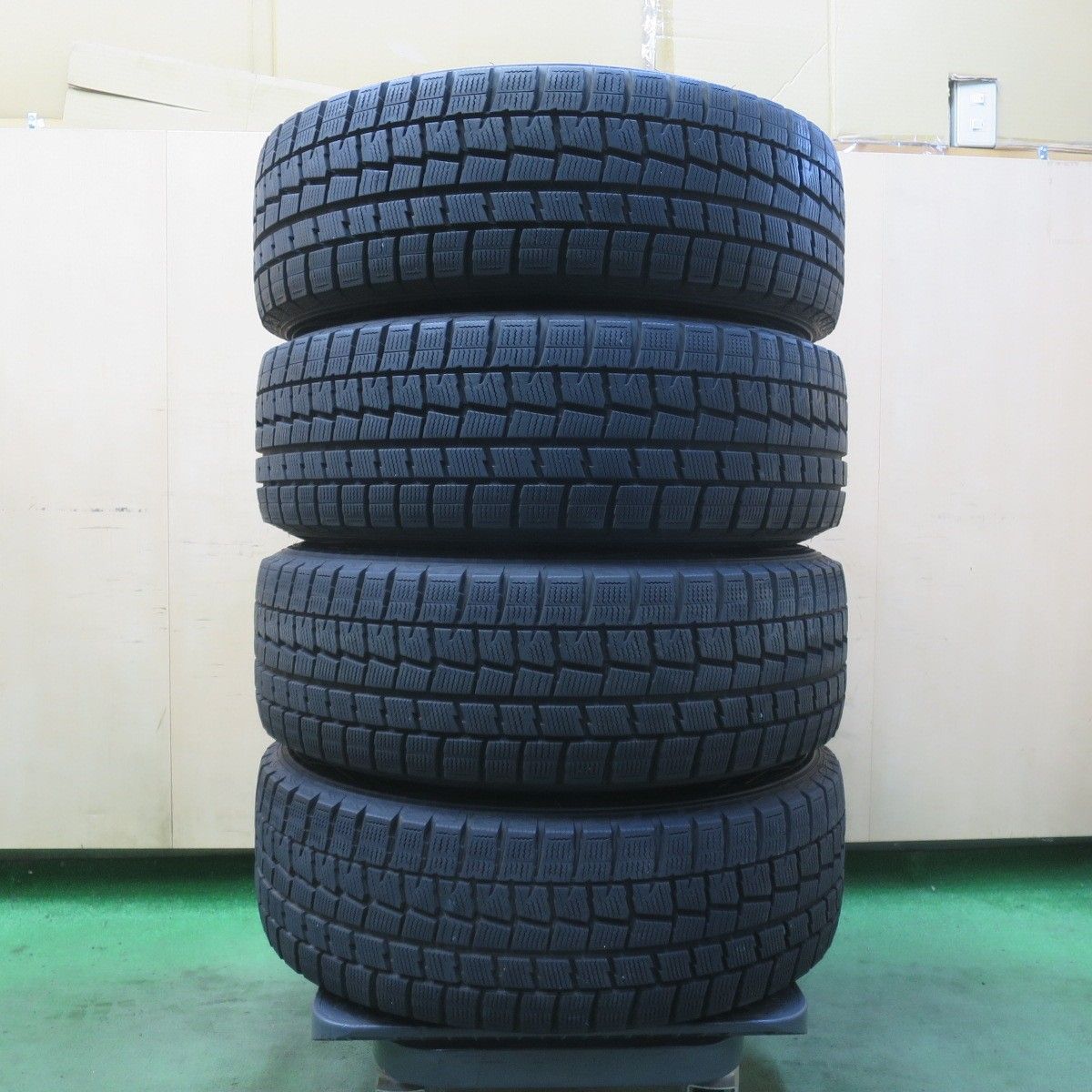 自動車 weds ダンロップWM01 タイヤホイール バリ溝4本セット205/60R16