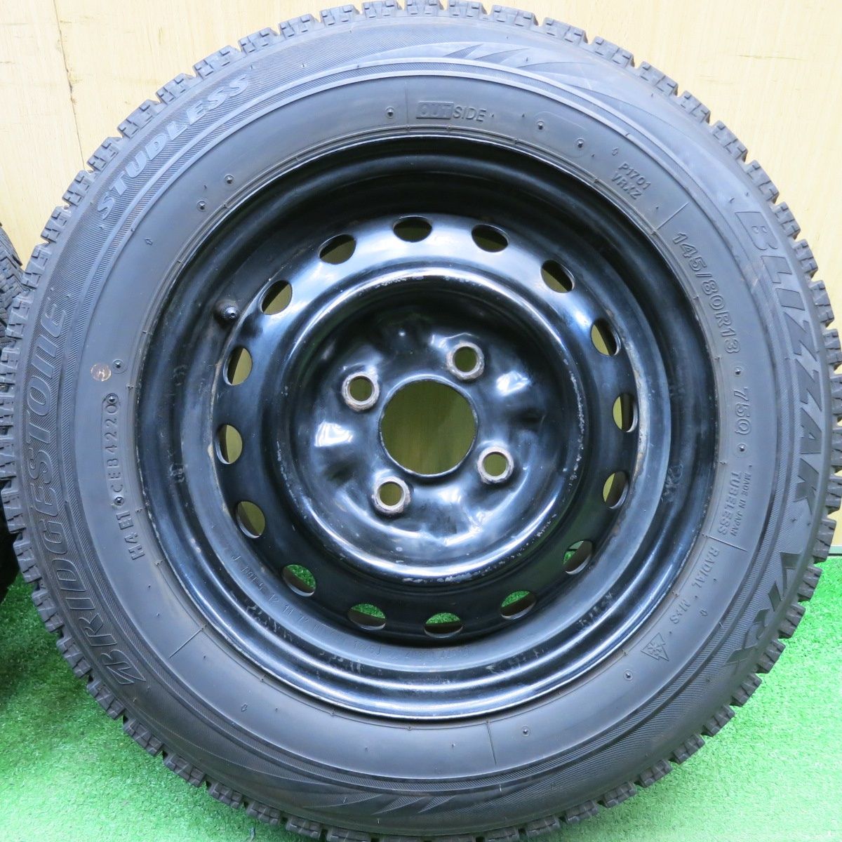 4本価格☆日産 純正 スチール 145/80R13 スタッドレス ブリヂストン 