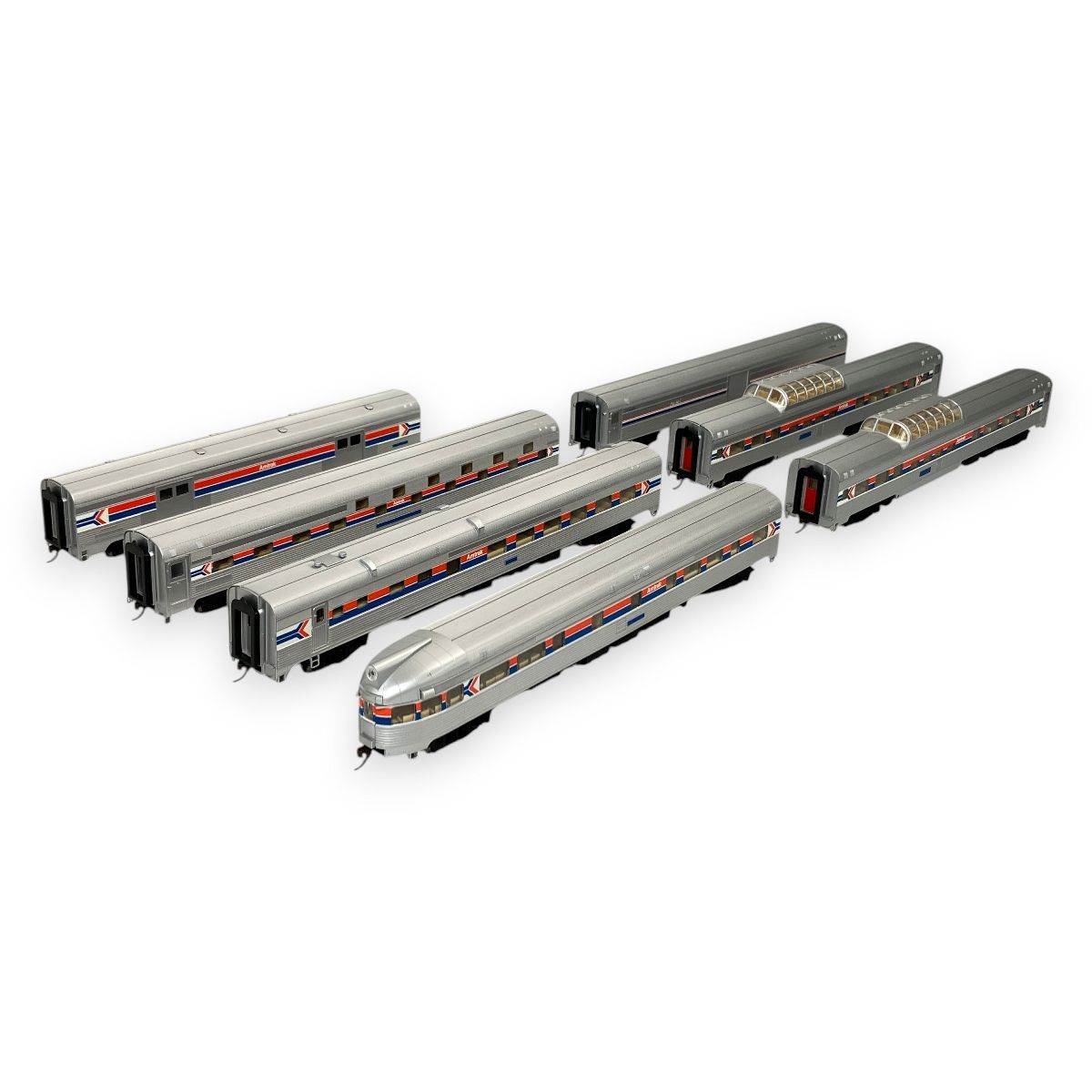 WALTHERS ウォルサーズ Amtrak 85 Budd Amfleet 客車 7両セット HOゲージ 鉄道模型 ジャンク N11181567