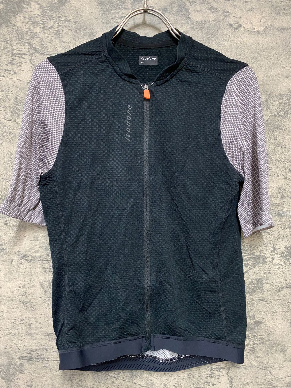 KD387 イザドア Isadore SIGNATURE MERINO AIR JERSEY 半袖 サイクルジャージ 黒 L