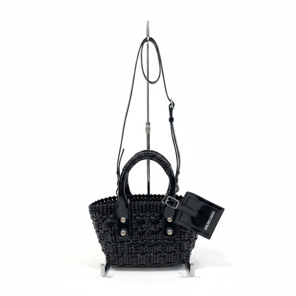 バレンシアガ　トートバッグ　ビストロXS ブラック　美品 中古・古着通販】BALENCIAGA (バレンシアガ) ビストロXS サイズ