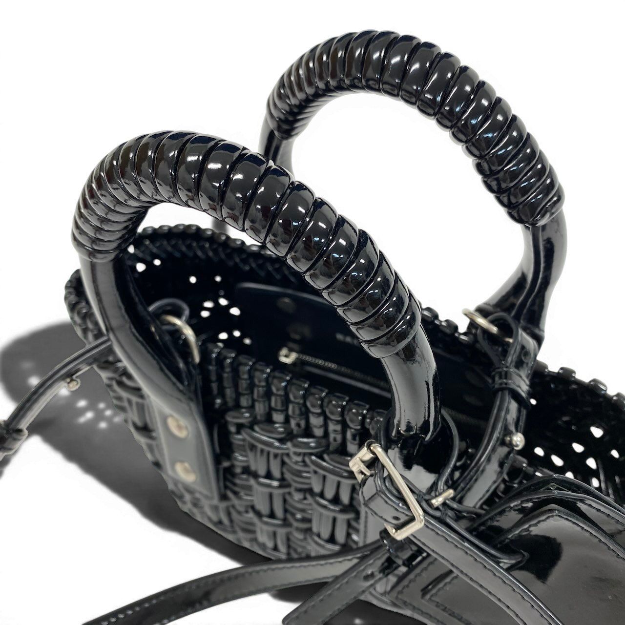 e4 《極美品》 BALENCIAGA バレンシアガ 2WAY ビストロ XXS バスケット