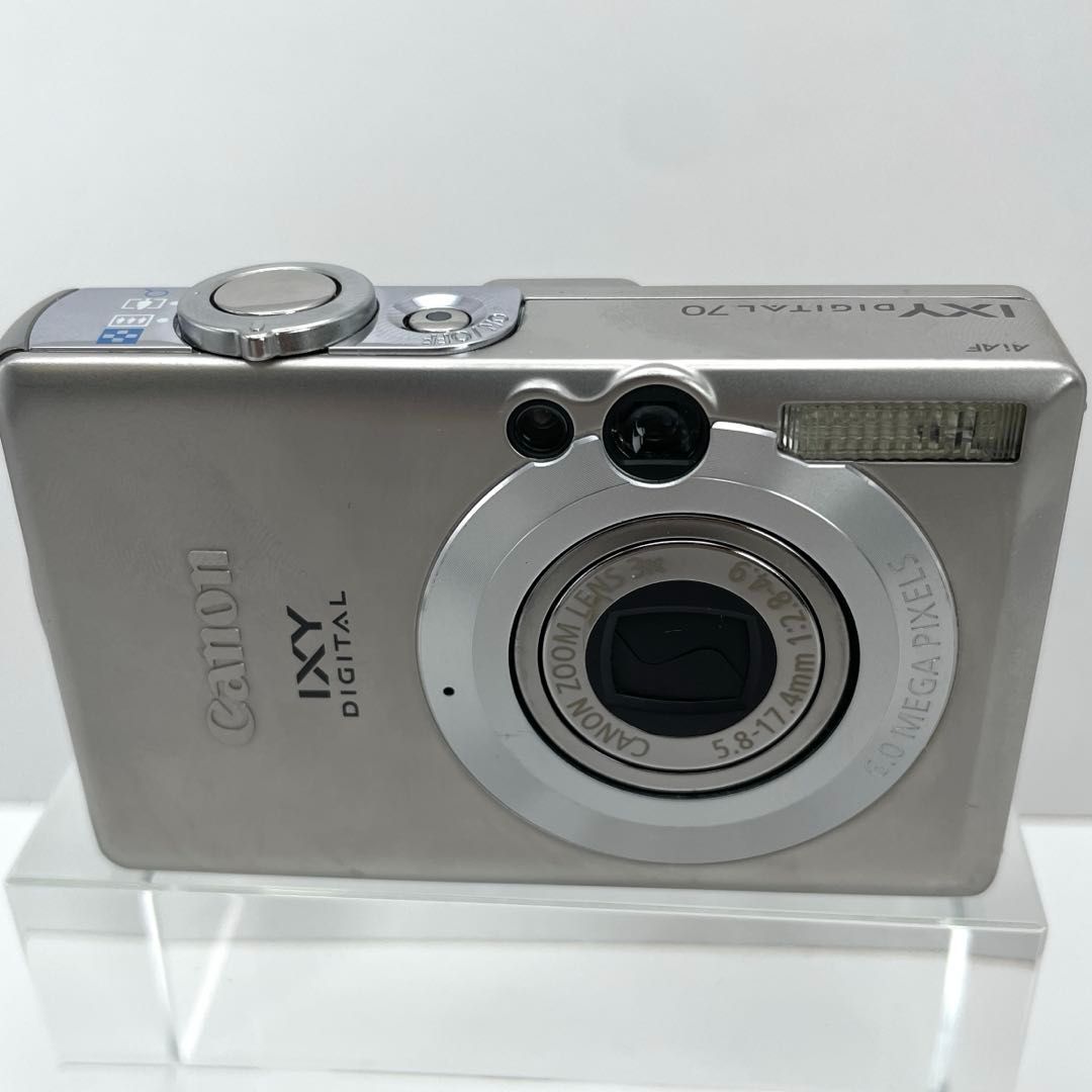 動作OK】Canon IXY DIGITAL 70 シルバー 本体＆バッテリー＆充電器