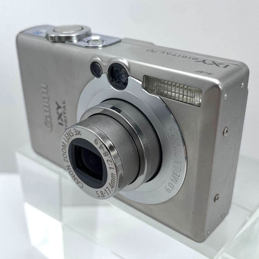 動作OK】Canon IXY DIGITAL 70 シルバー 本体＆バッテリー＆充電器