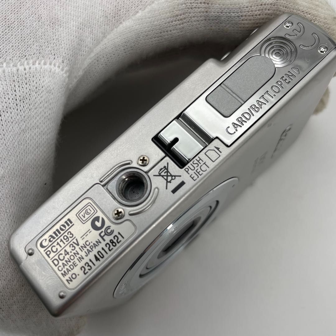動作OK】Canon IXY DIGITAL 70 シルバー 本体＆バッテリー＆充電器