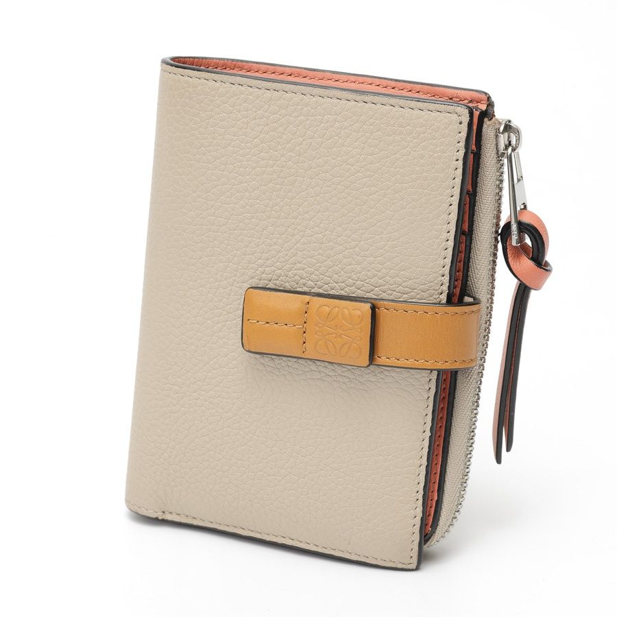 LOEWE スリム ジップ バイフォールド ウォレット (ソフトグレイン 