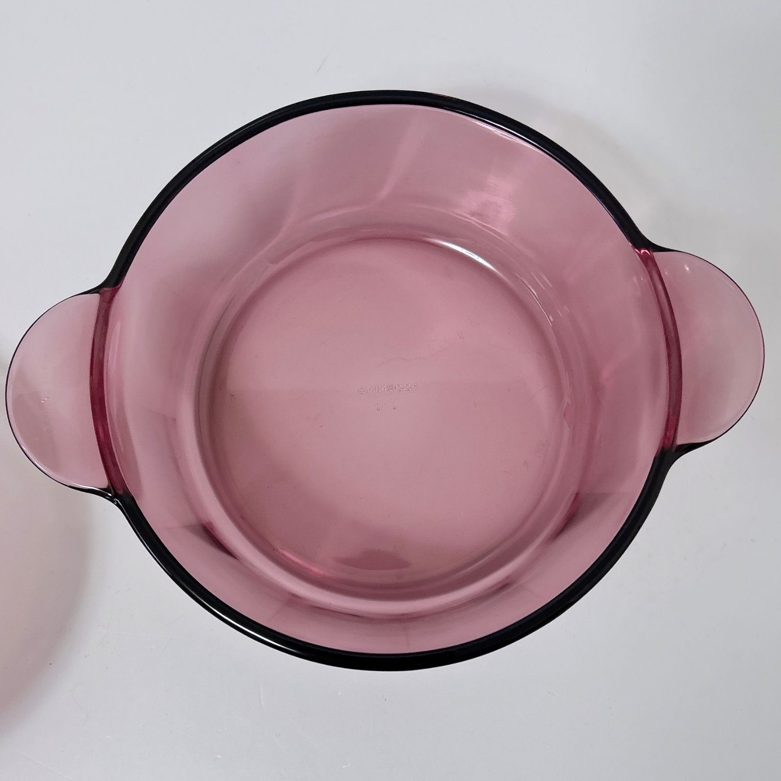 CORNING USA VISION ビジョン ガラス 両手鍋 クランベリー コーニング