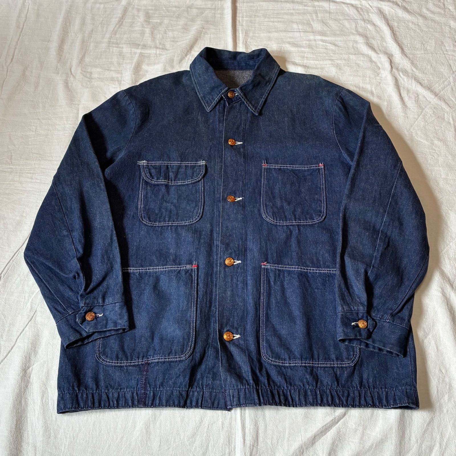 70s unknown BLUE BELL? Wrangler? カバーオール 濃紺 ビッグサイズ