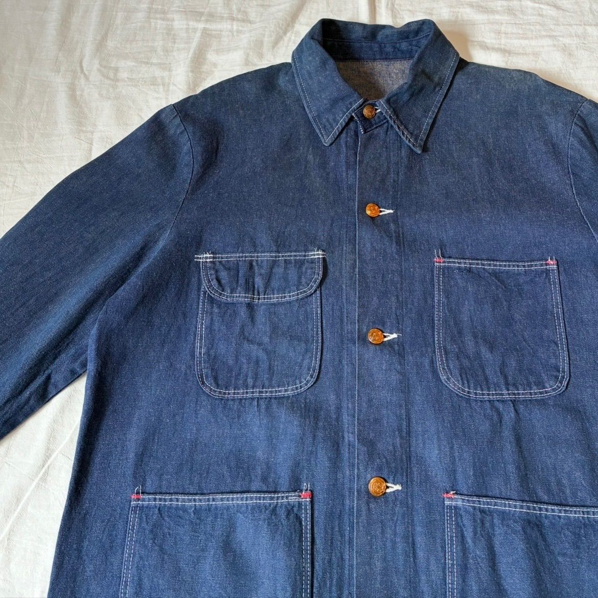 70s unknown BLUE BELL? Wrangler? カバーオール 濃紺 ビッグサイズ
