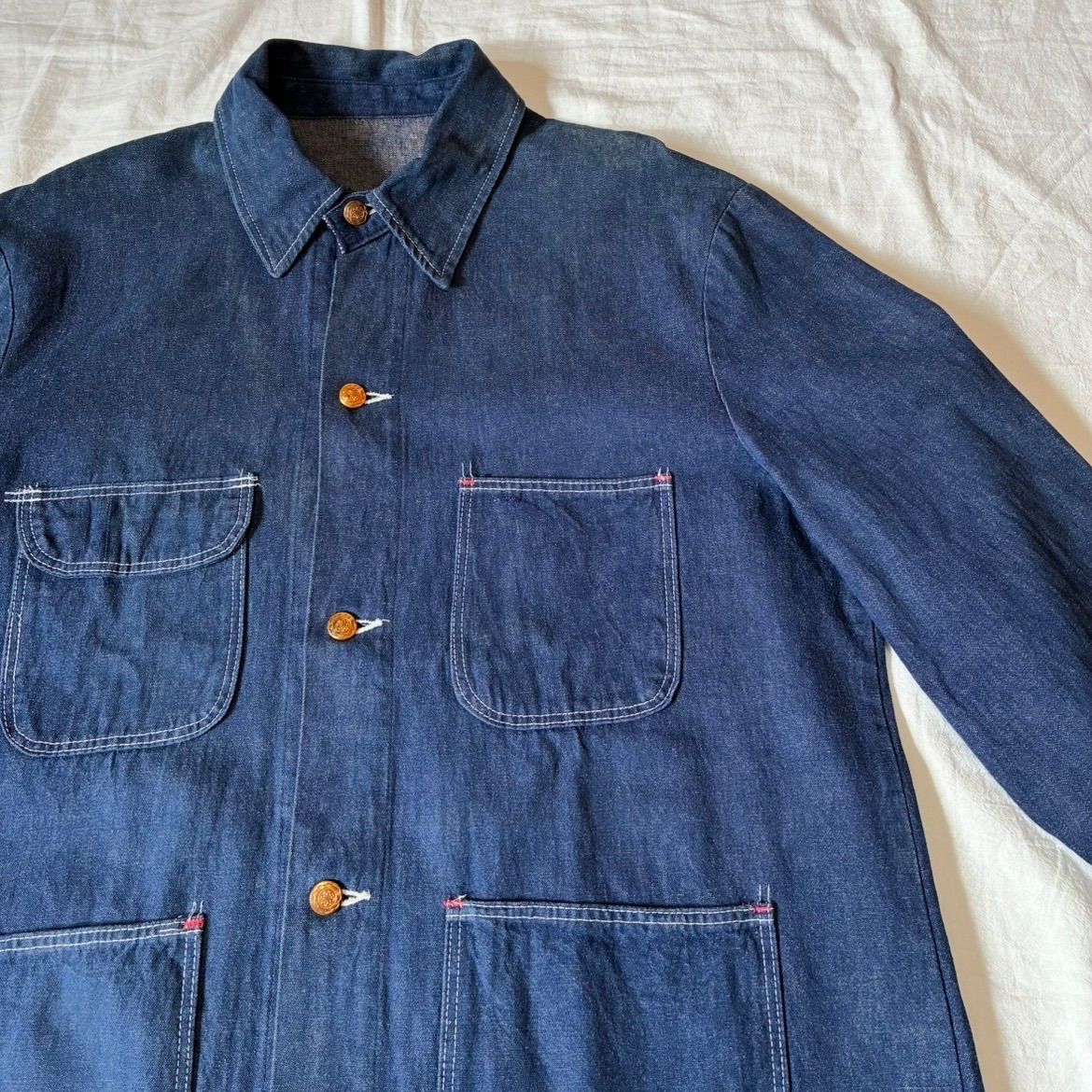 70s unknown BLUE BELL? Wrangler? カバーオール 濃紺 ビッグサイズ