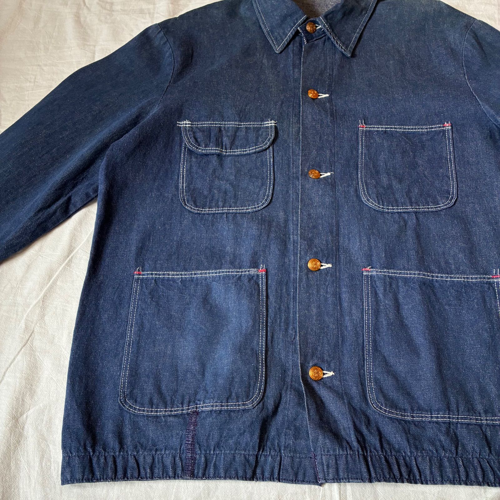 70s unknown BLUE BELL? Wrangler? カバーオール 濃紺 ビッグサイズ