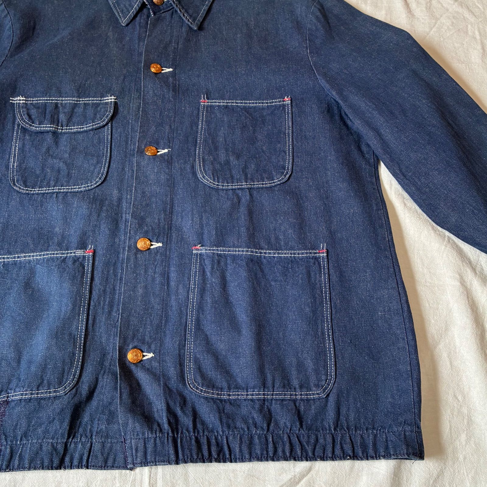 70s unknown BLUE BELL? Wrangler? カバーオール 濃紺 ビッグサイズ