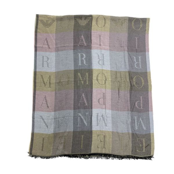 エンポリオアルマーニ ARMANI 大判ストール ショール チェック柄