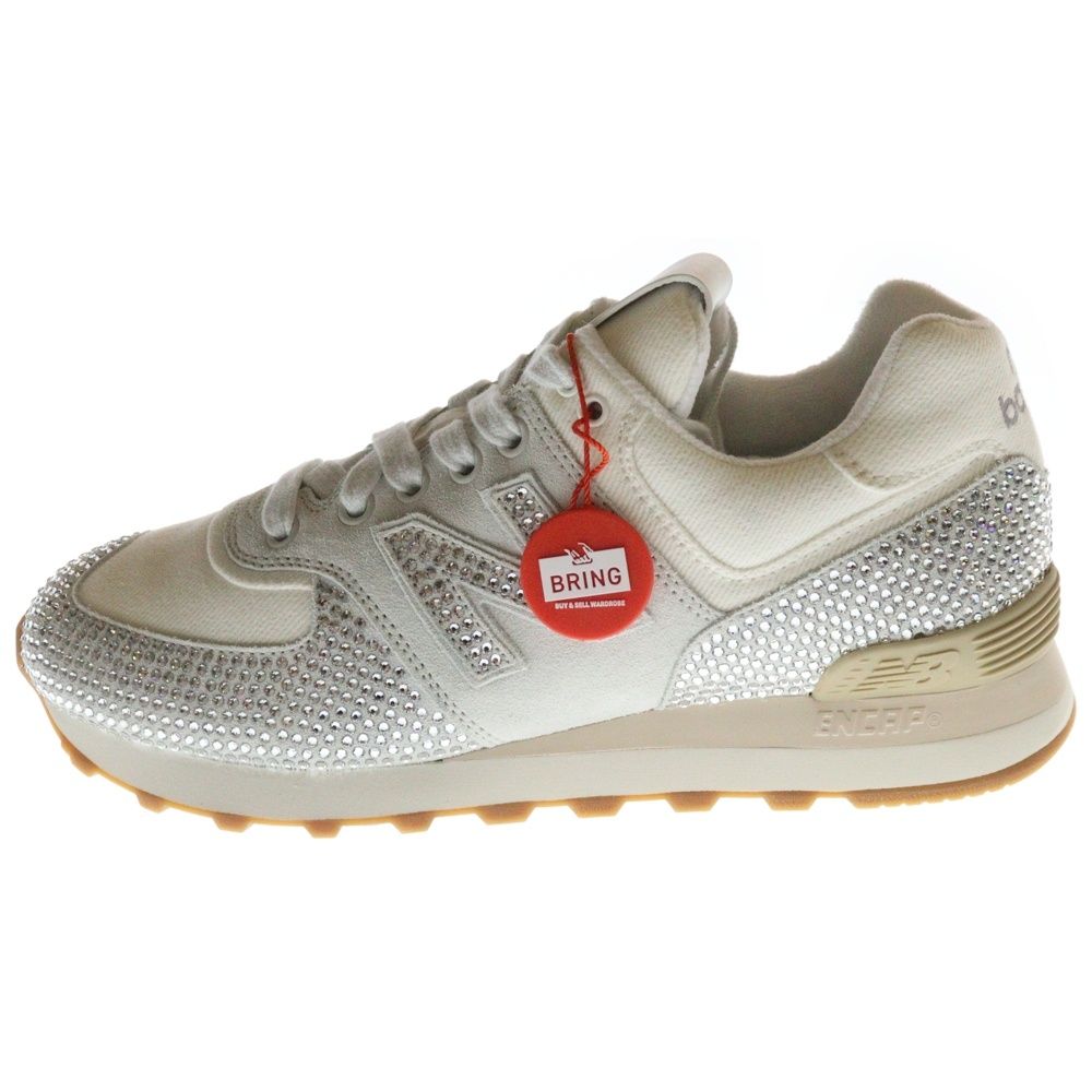 miumiu (ミュウミュウ) x New Balance 574 Crystal N Logo Sneakers