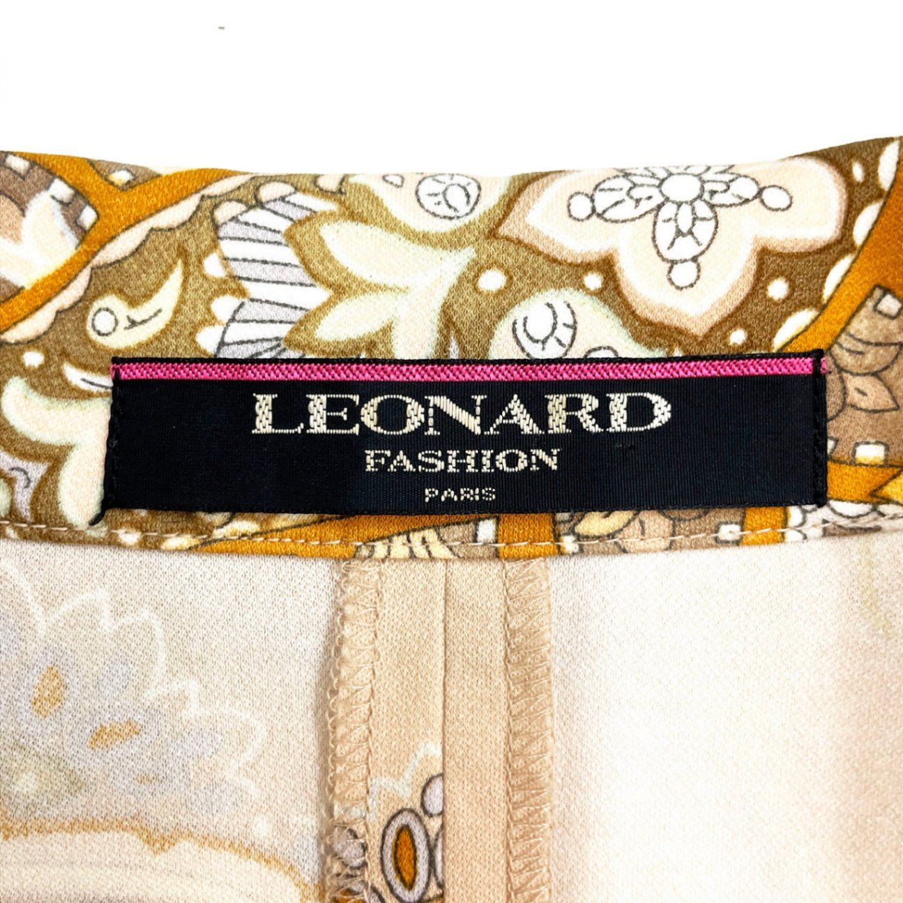 LEONARD レオナール ペイズリー テーラード ジャケット ブレザー