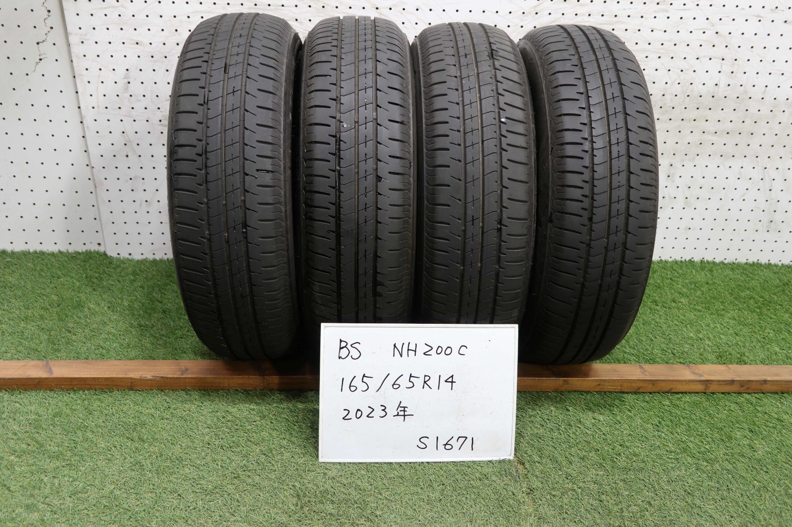 1(S1671)☆2023年製/BRIDGESTONE NH200C/ 165/65R14☆パッソ・エブリイ・ソリオ等に