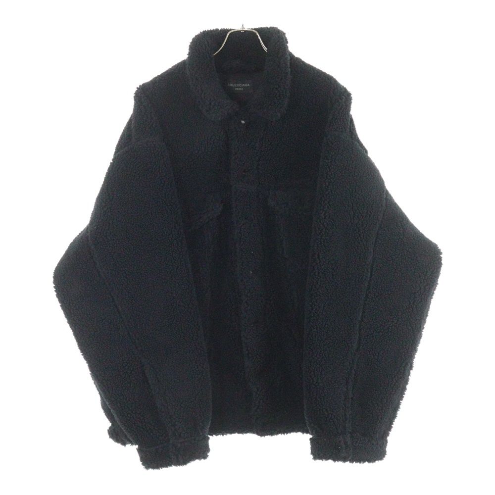 最安値　バレンシアガ　フリース　ジャケット　ボアジャケット BALENCIAGA (バレンシアガ) オーバーサイズフリースジャケット ボア