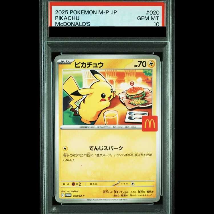 2025 ピカチュウ PSA10 マクドナルド限定 PSA10 2025 マックピカチュウ マクドナルドカード #020 - メルカリ