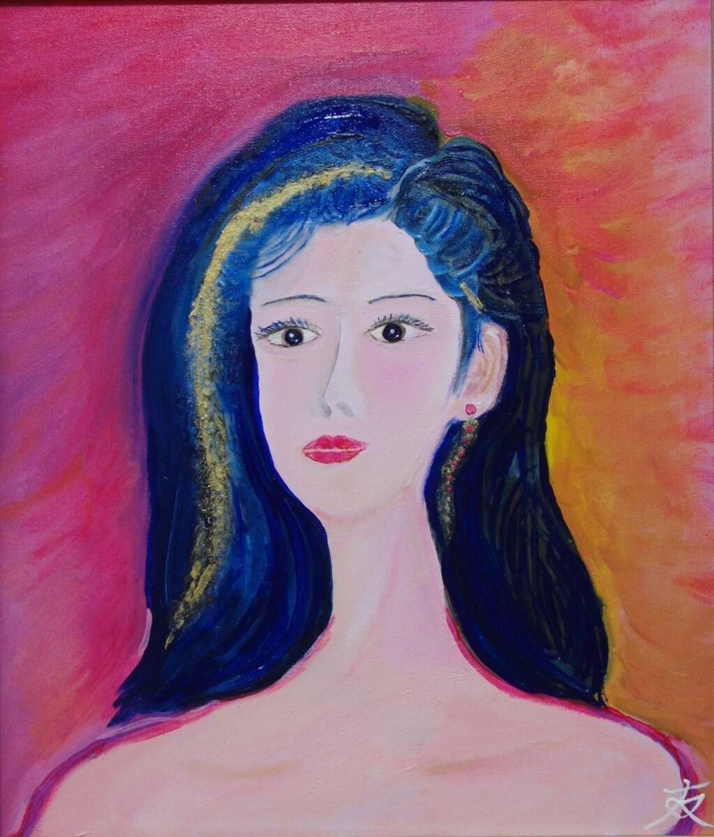 ≪国美協≫TOMOYUKI・友之、『カノン』、油彩画、F10号：53,0cm×45,5cm、一点物、新品高級油彩額付、直筆サイン・真作保証付