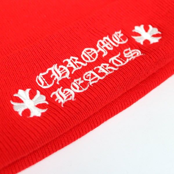 【明日正午まで】CHROME HEARTS新品 ロゴ刺繍 ニットキャップ 明日正午まで】CHROME HEARTS新品 ロゴ刺繍 ニットキャップの通販はau