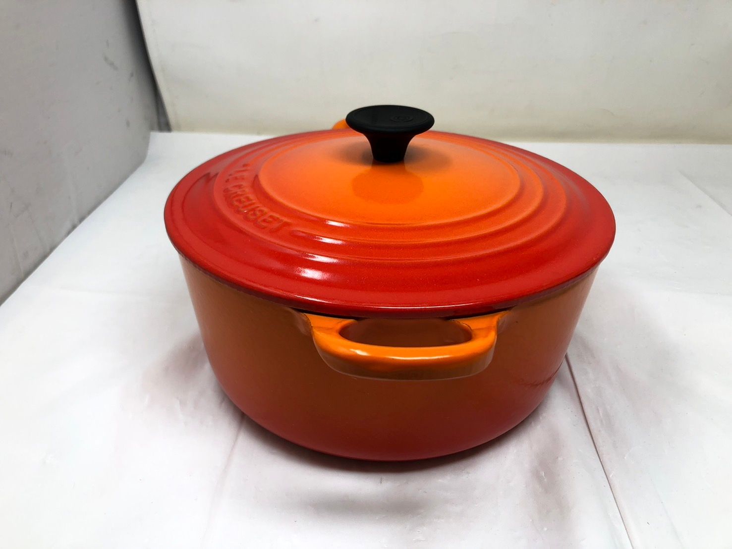 ◇Le Creuset ル・クルーゼ 両手鍋 22㎝ 本体のみ 中古◇21330