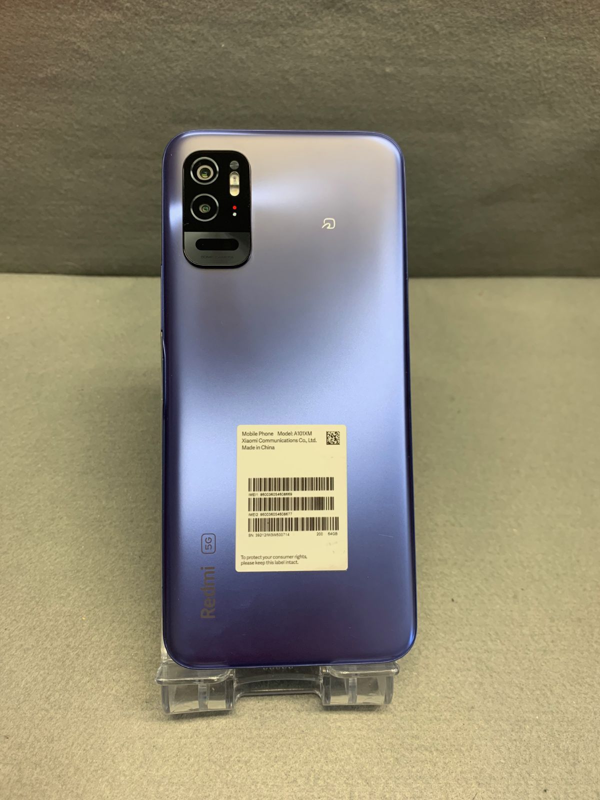 超美品 Xiaomi Redmi Note 10T 64GB ナイトタイムブルー SIMフリー