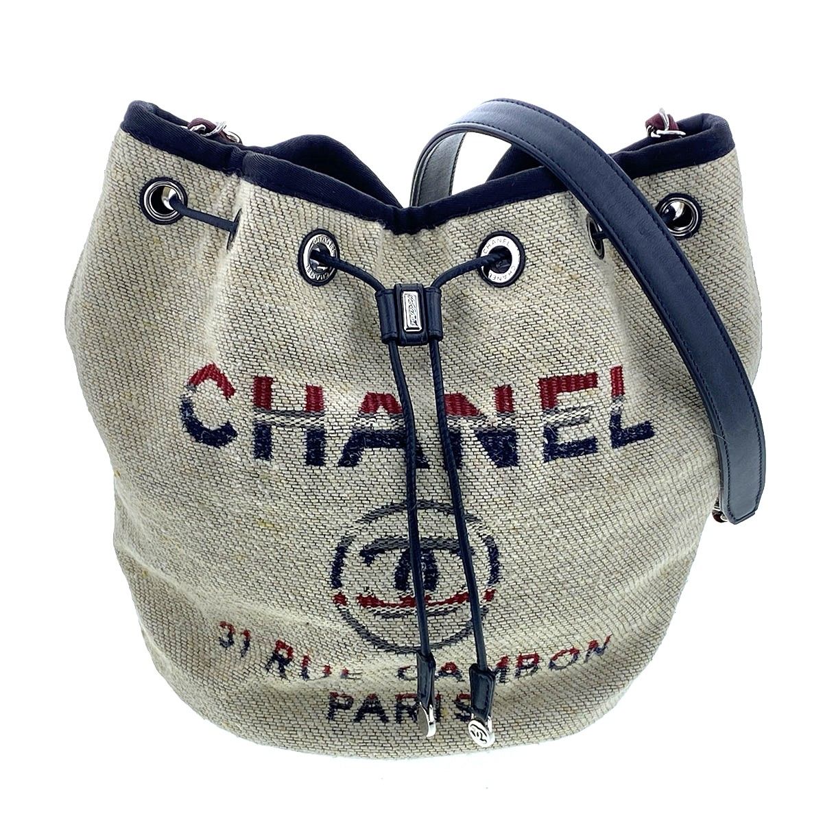 ビューティーワールドII☆シャネル巾着のおまけ付き☆ 楽天市場】シャネル CHANEL ウール 巾着 26番台 エンブロイダリー
