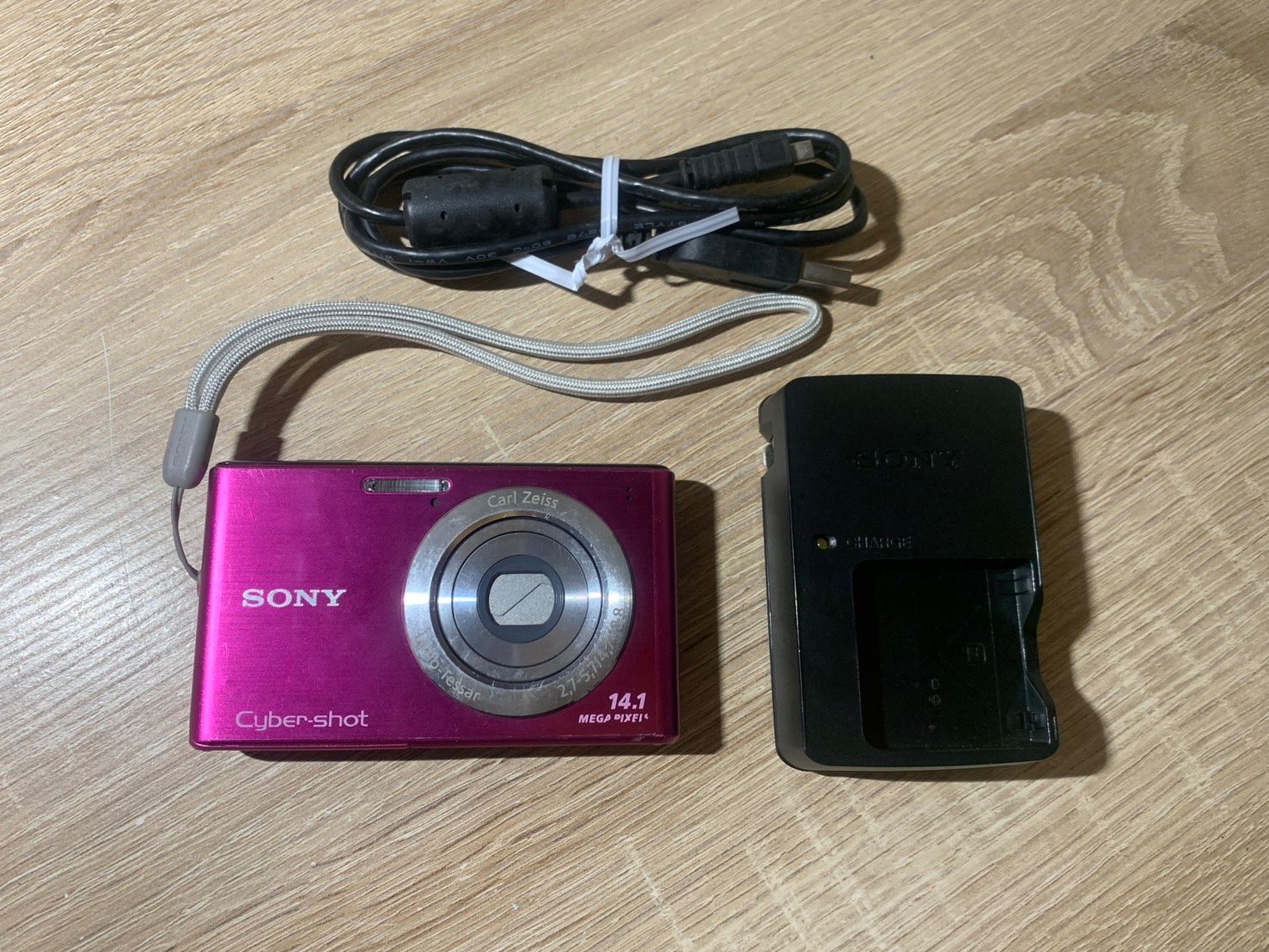 0267 Sony ソニー Cyber-shot DSC-W550 ピンク デジカメ 動作確認済み 