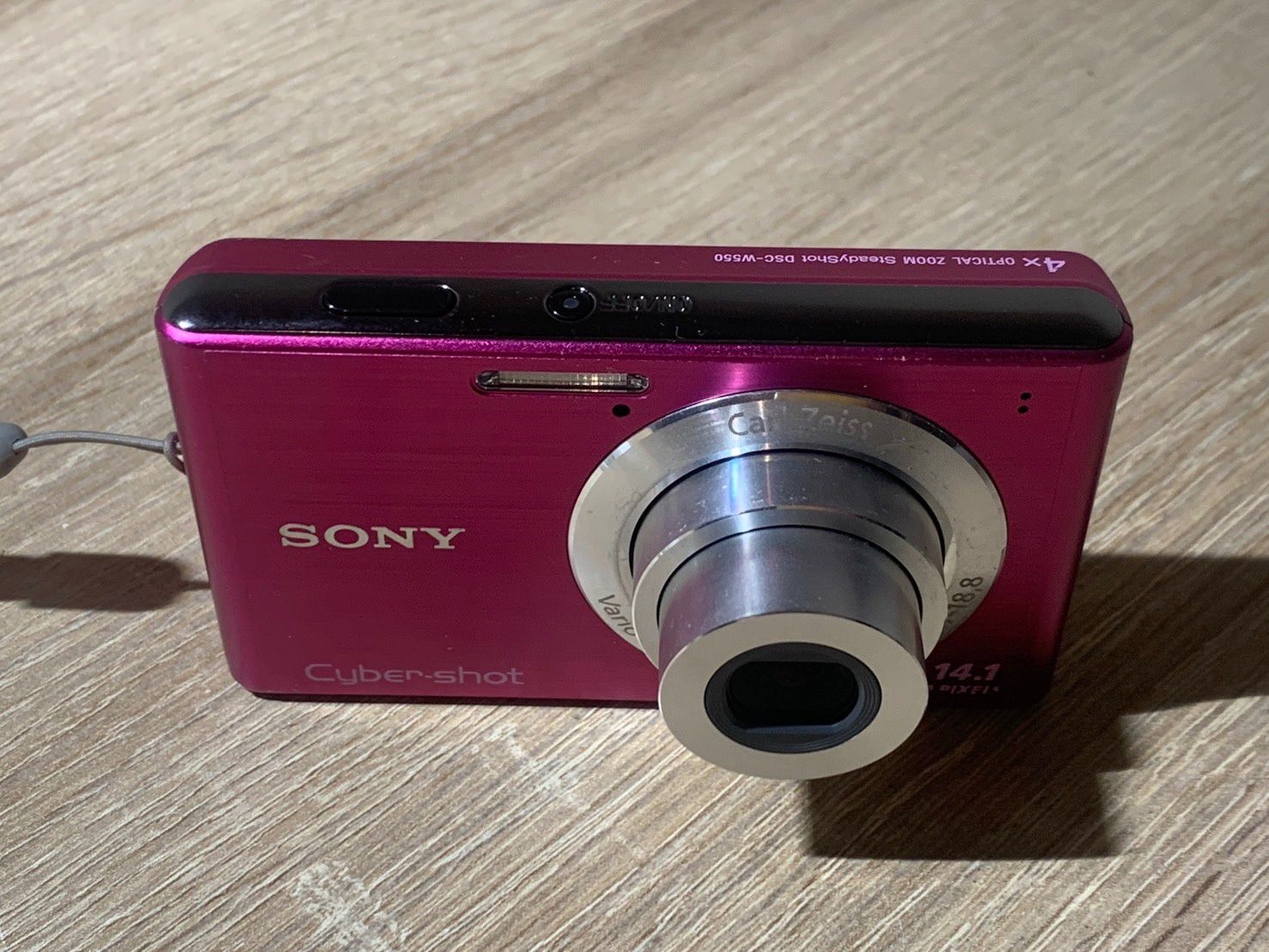 0267 Sony ソニー Cyber-shot DSC-W550 ピンク デジカメ 動作確認済み 