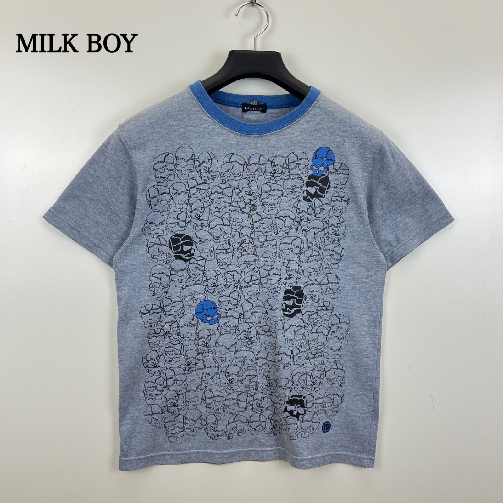 MILK BOY 90s JAPAN archive skull ringer Tee S ミルクボーイ スカル 
