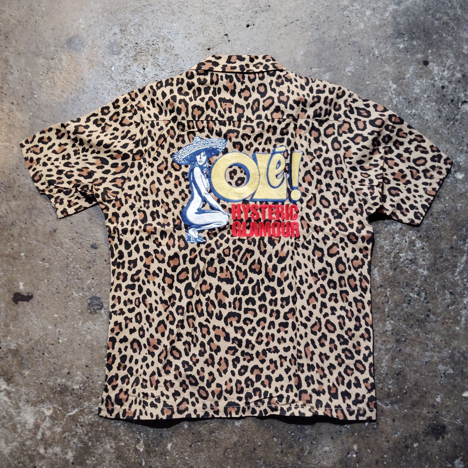 HYSTERIC GLAMOUR 23ss HYSTERIC OLE刺繍 オープンカラーシャツ