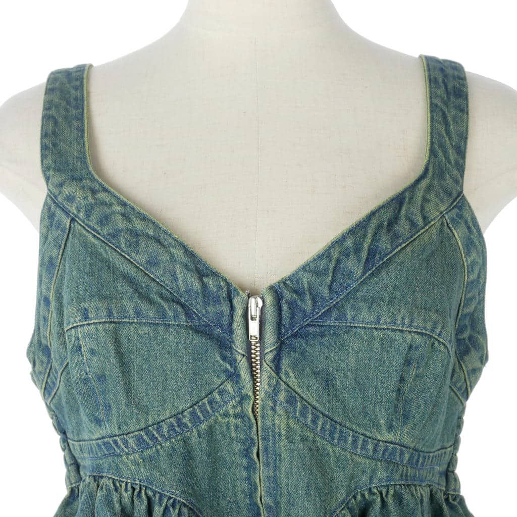 アメリヴィンテージ Ameri VINTAGE 25SS GRUNGE DENIM PEPLUM BUSTIER