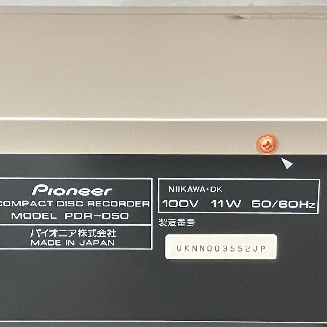 Pioneer PDR-D50 CDプレーヤー 音響機材 オーディオ パイオニア 中古 K11142950