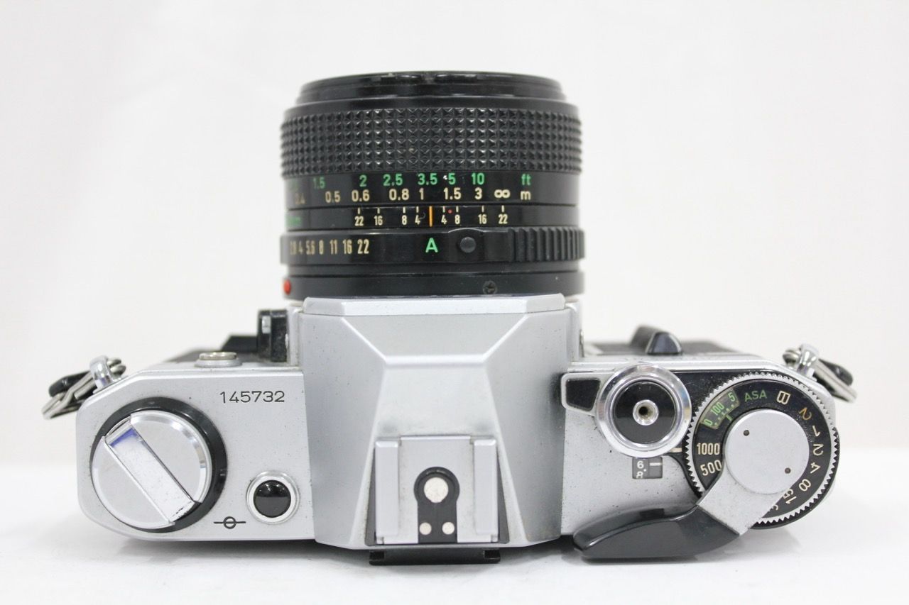 【訳あり品】Canon A-1 + FD 28mm F2.8 返品保証】 キャノン Canon AE-1 New FD 28mm F2.8 ボディレンズセット