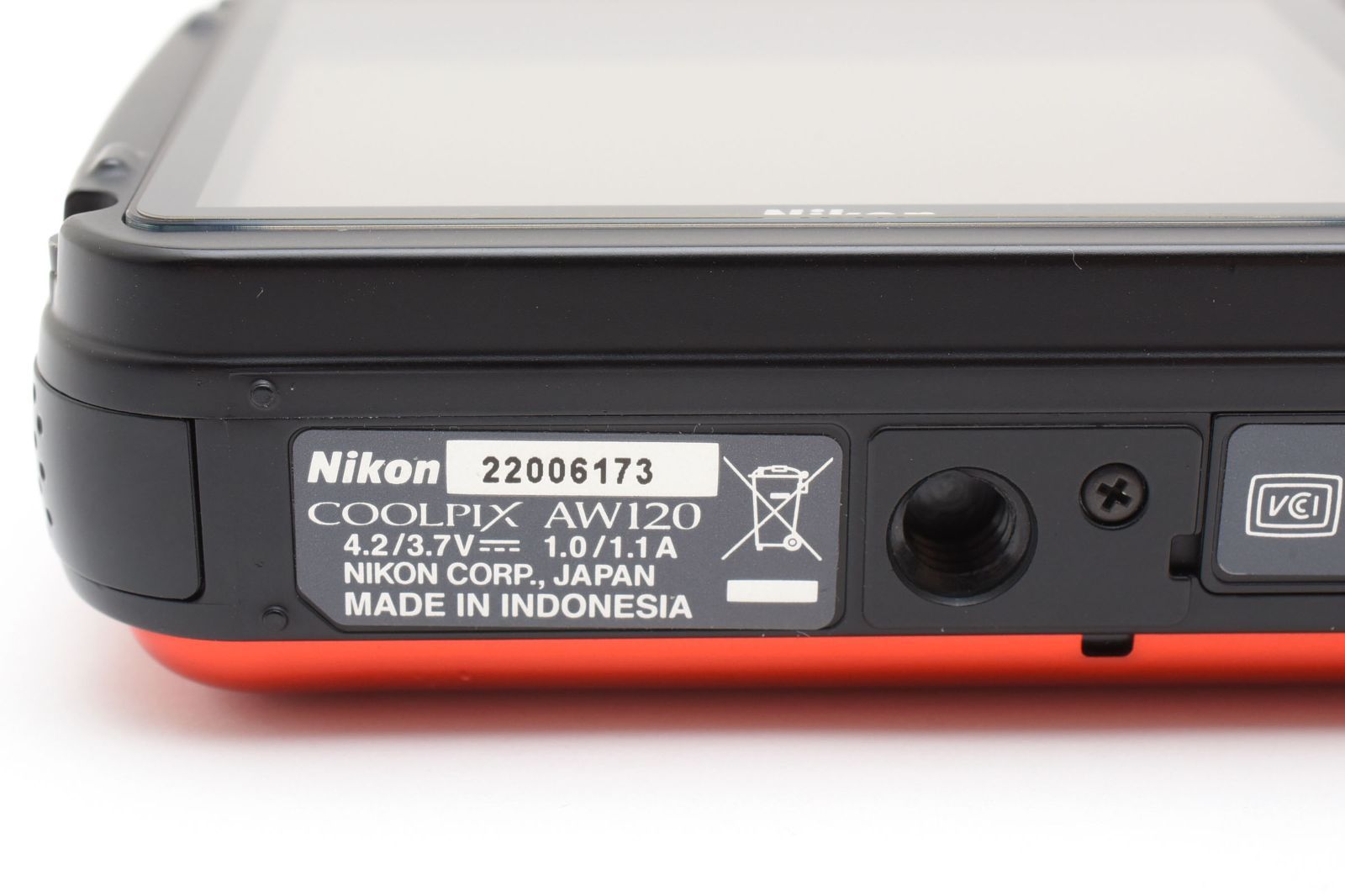 ☆極上品☆ ニコン Nikon COOLPIX AW120 オレンジ 防水18m・Wi-Fi搭載