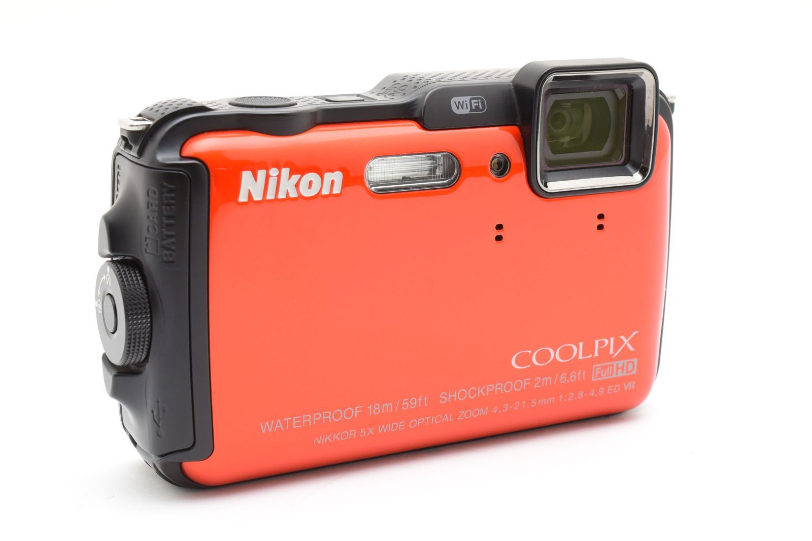☆極上品☆ ニコン Nikon COOLPIX AW120 オレンジ 防水18m・Wi-Fi搭載