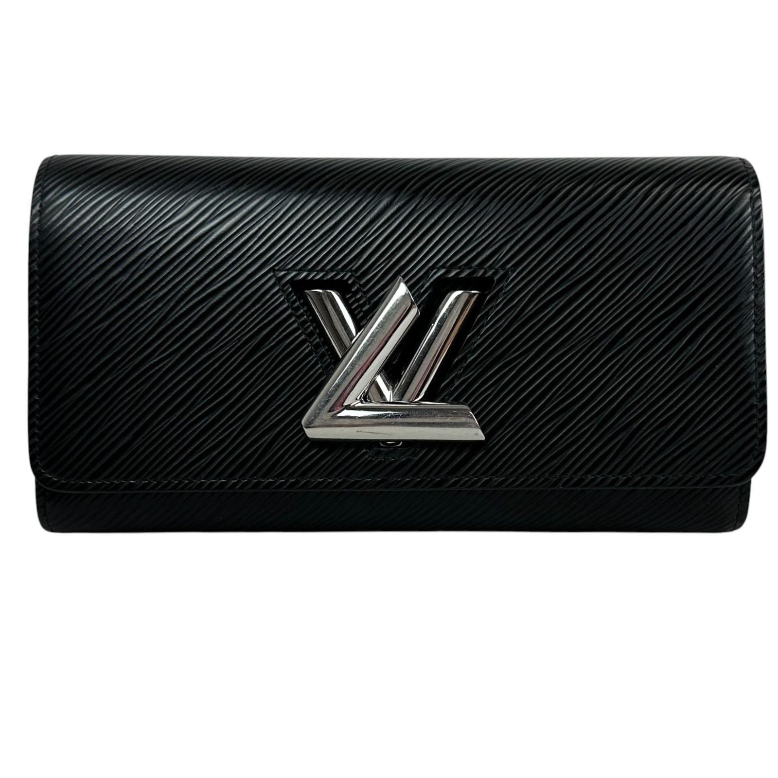 【Louis Vuitton】ルイヴィトン ポルトフォイユ・ツイスト M68309 エピ ノワールLV型ターンロック　ブラック 黒 長財布 財布 メンズ 【中古】 USED-AB 【9304】