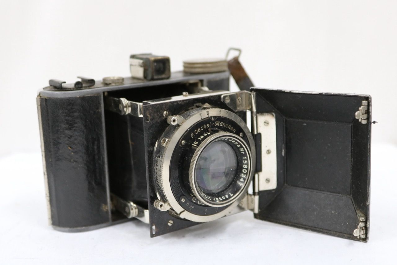 【訳あり品】 Korelle Carl Zeiss Jena Tessar 7.5cm F2.8 蛇腹カメラ e9000