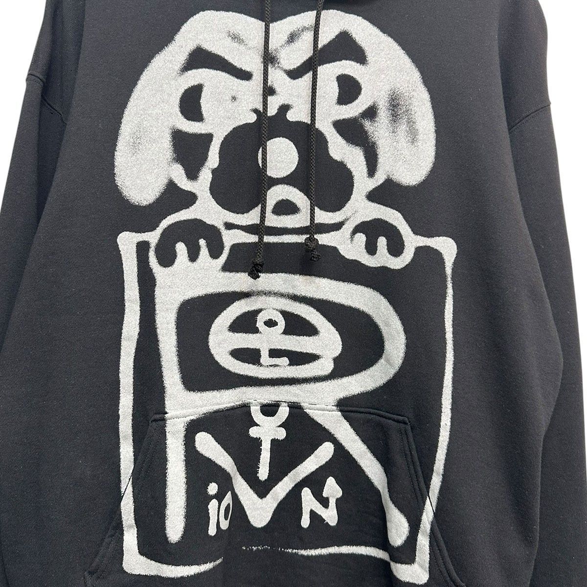 WILDSIDE yohji yamamoto CHITO Hoodie ダブルネームドッグモチーフ