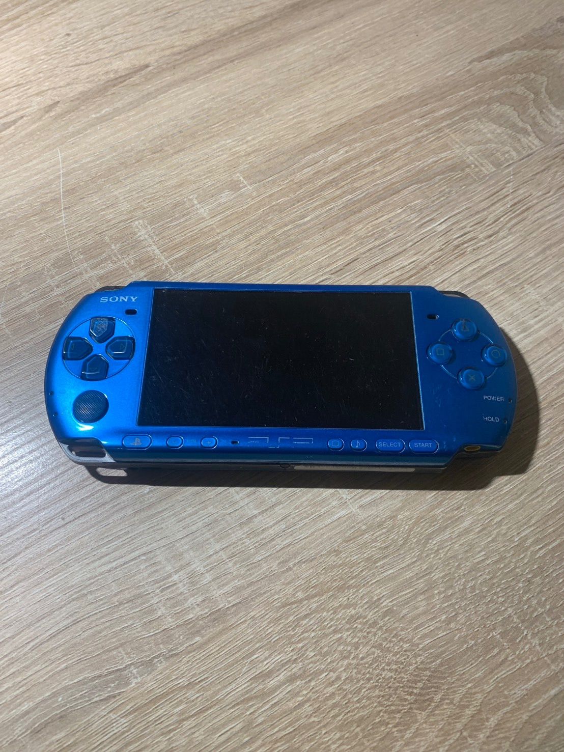 0391 PlayStation ポータブル PSP 3000 バイブラントブルー 動作確認済み やや訳アリ ネ