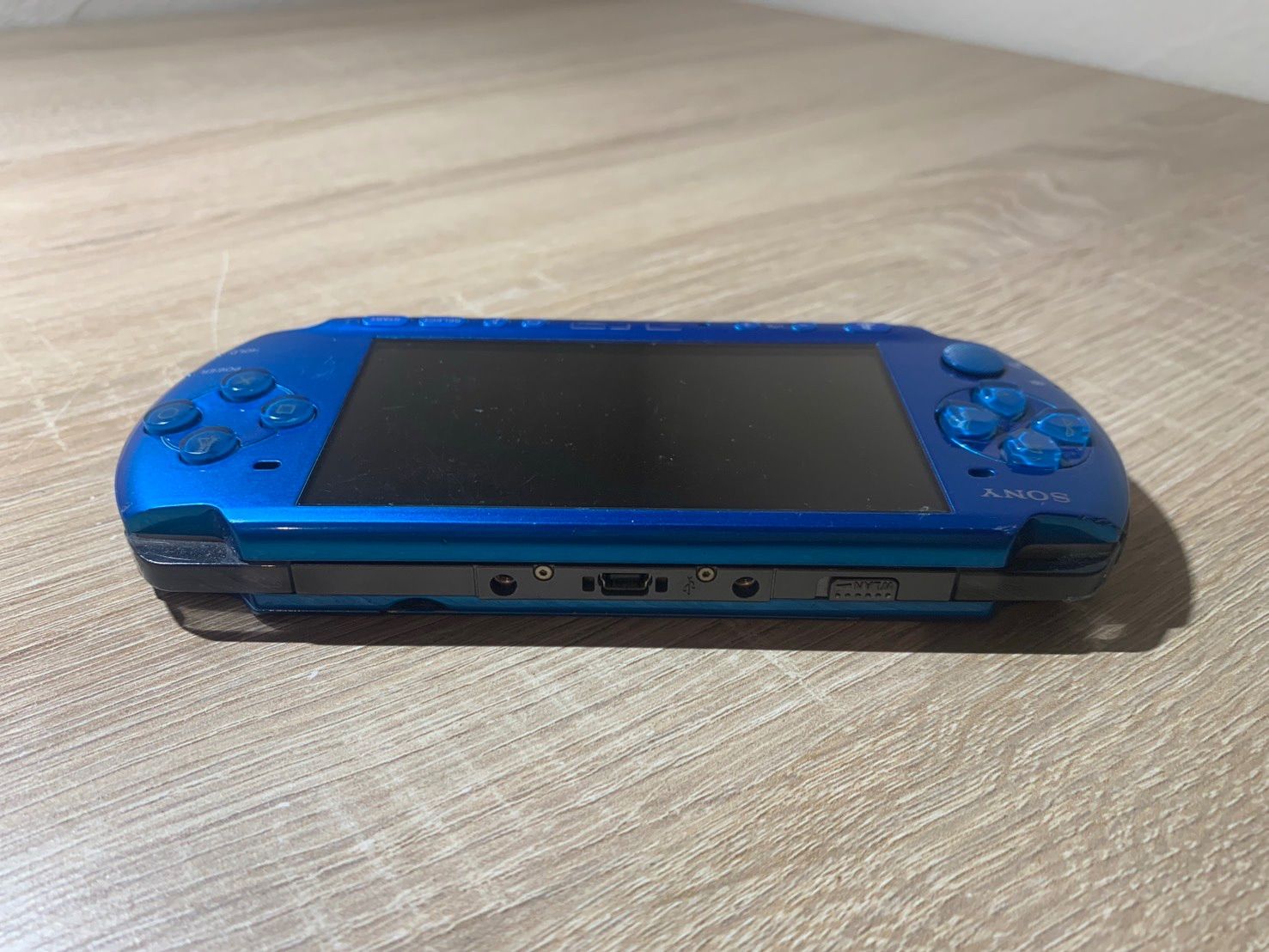 0391 PlayStation ポータブル PSP 3000 バイブラントブルー 動作確認済み やや訳アリ ネ