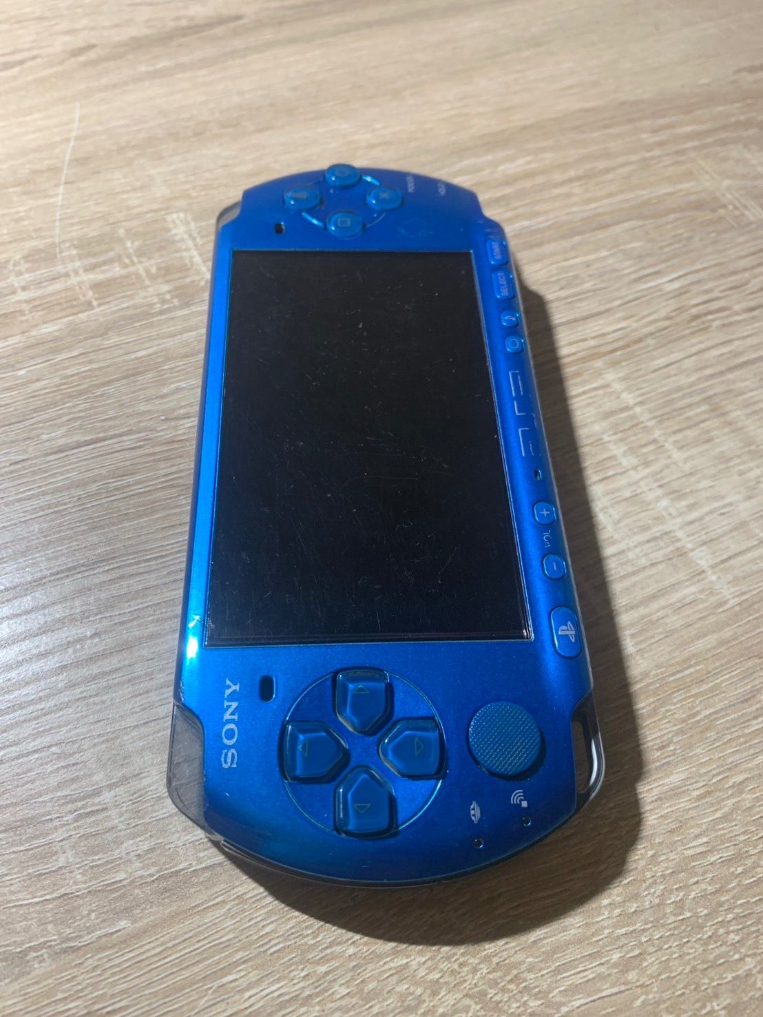 0391 PlayStation ポータブル PSP 3000 バイブラントブルー 動作確認済み やや訳アリ ネ