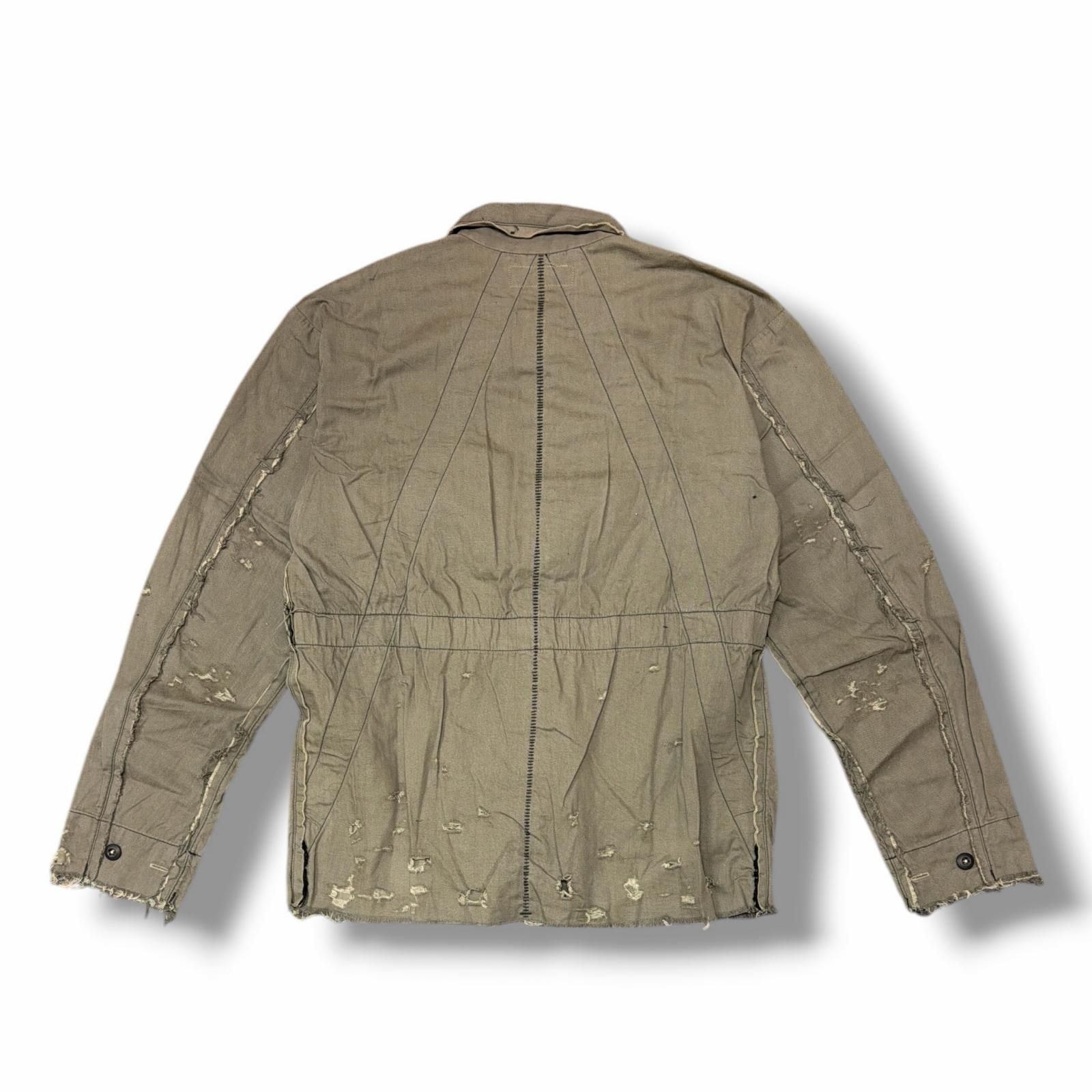 参考上代44000円 未使用 MINUS PW Slash Seam HBT Work Shirt With