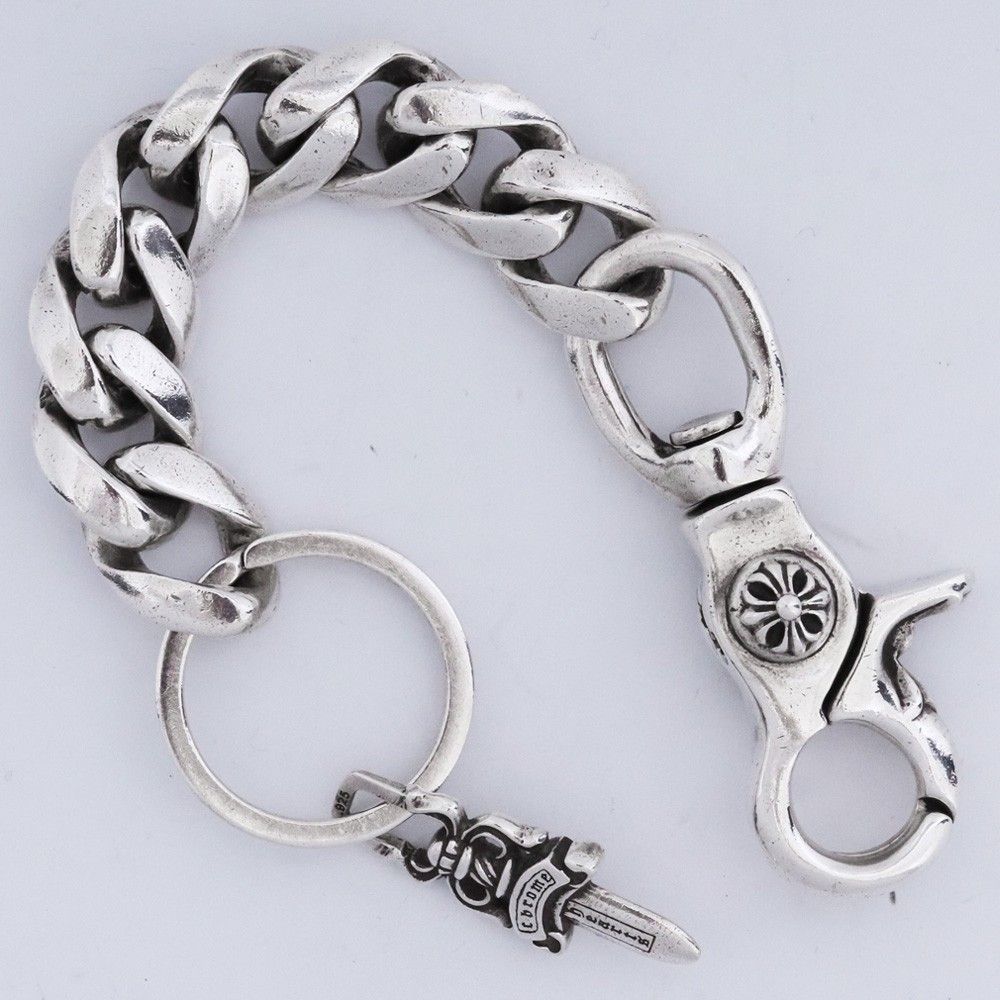 CHROME HEARTS キーリング ロング クラシックチェーン 8リンク