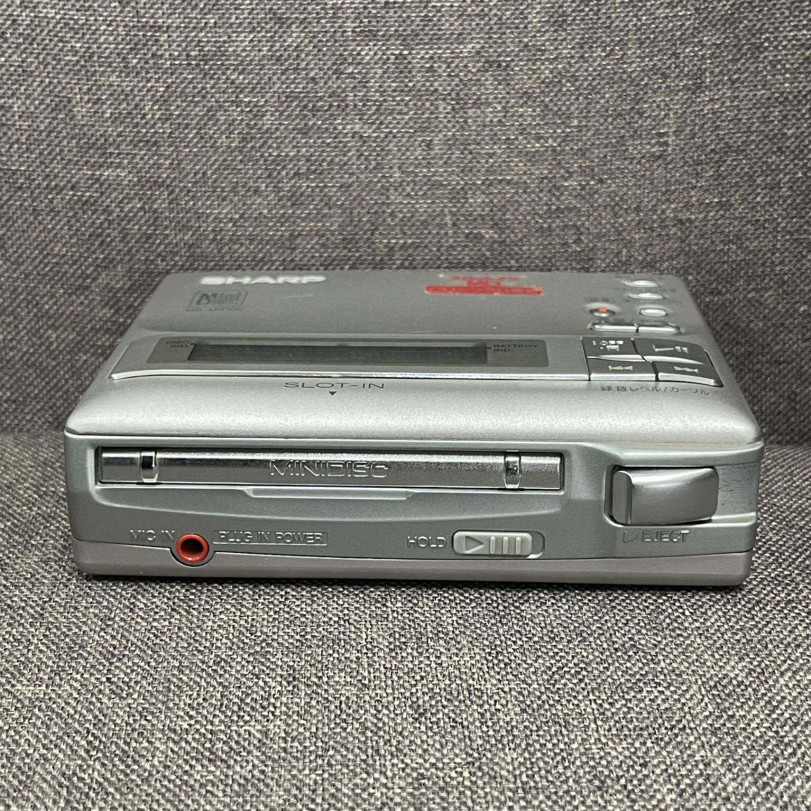 NPA】ジャンク SHARP シャープ MDポータブルレコーダー MD-MS100-S