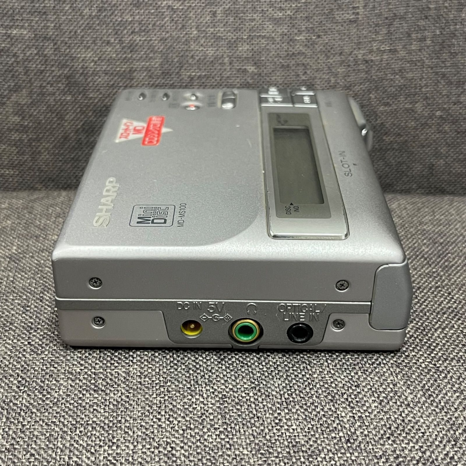 NPA】ジャンク SHARP シャープ MDポータブルレコーダー MD-MS100-S