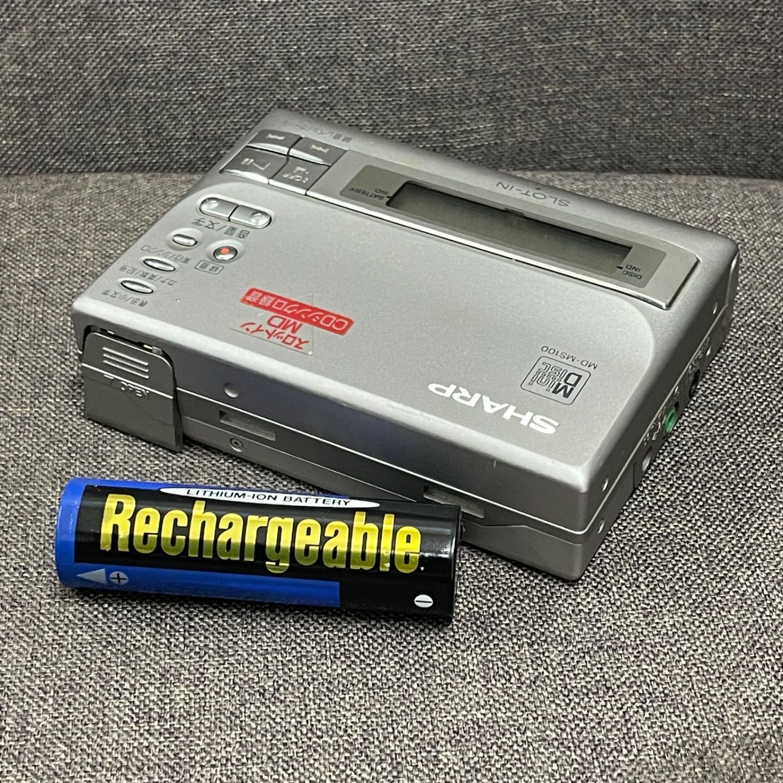 NPA】ジャンク SHARP シャープ MDポータブルレコーダー MD-MS100-S